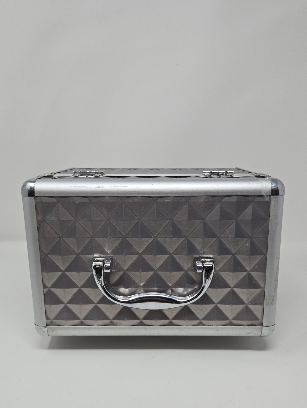 Compact Silver Gray Storage Case with Secure Lock - Picture 6 of 7
